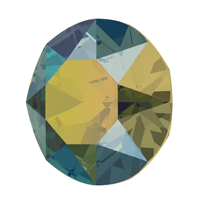 Crystal 1088 Chatons, 39ss, 8mm, Iridescent Green by Brilliance (Austria), 2 Pcs. - The Argus Collection