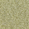 15/0 Miyuki Round Seed Beads 8.2grams. Color  #15-1527, Crystal Sparkling Peridot Lined - The Argus Collection