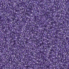 15/0 Miyuki Round Seed Beads. 8.2grams. Color 15-1531, Purple Lined Sparkling Crystal - The Argus Collection