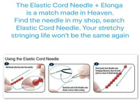 Elonga, Multi-Strand Stretch Cord, Knotting Cord, 3 sizes, 3 lengths - The Argus Collection
