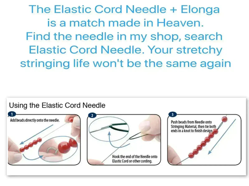 Elonga, Multi-Strand Stretch Cord, Knotting Cord, 3 sizes, 3 lengths - The Argus Collection