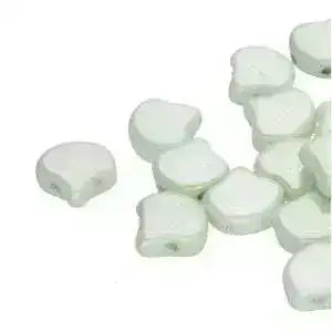 Ginko Beads, 10g., by Matubo, Chalk Green Luster - The Argus Collection