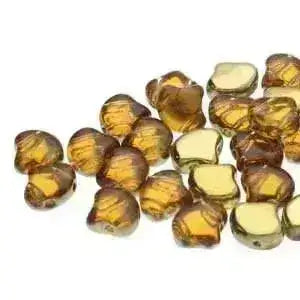 Ginko Beads, 10g. by Matubo, Golden Ice Backlit - The Argus Collection