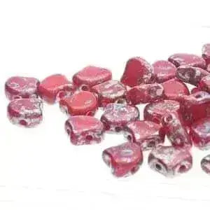 Ginko Beads, 10g. by Matubo, Opaque Red Rembrandt - The Argus Collection