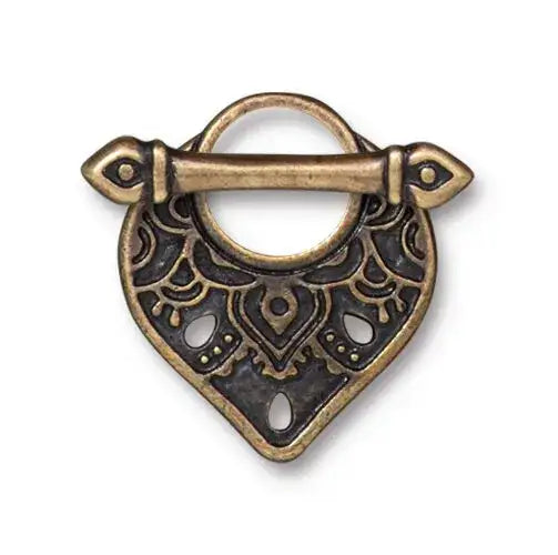 Temple Toggle Clasp, Caravan Collection by TierraCast, 15mm, 4 Finishes - The Argus Collection