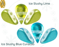 Amos par Puca Beads, 5g in Ice Slushy Lime or Blue Curacao Color - The Argus Collection