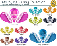 Amos par Puca Beads in 10 Cool Colors - The Argus Collection