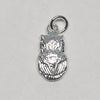 Fine Silver Plated Owl Charm or Dangle - The Argus Collection