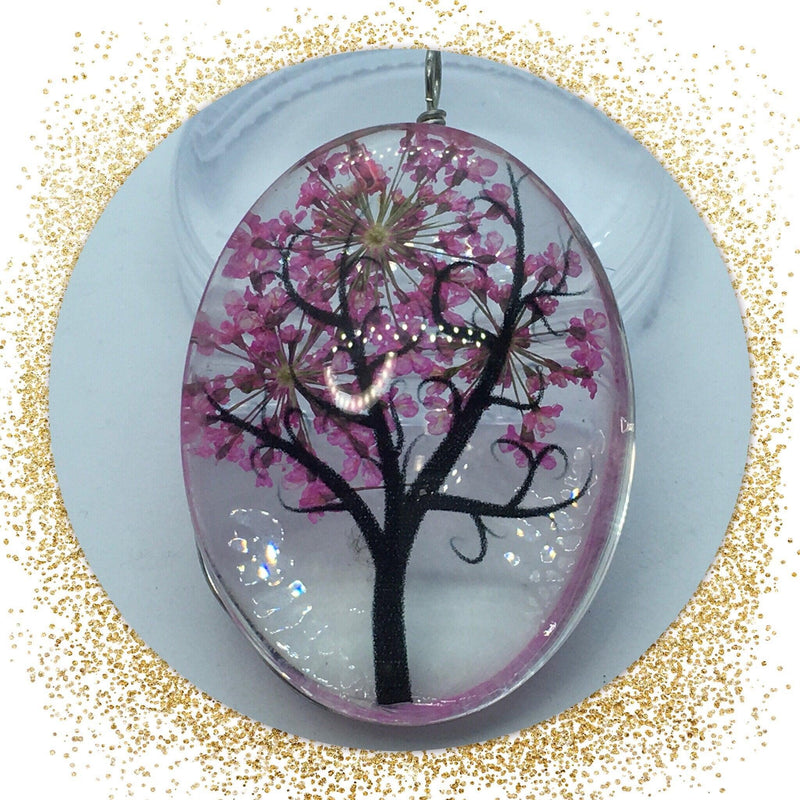 Dried Flower Glass Pendants - The Argus Collection