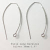 Paris I Long Earring Wires Shepherd Hook Style in 4 Finishes - The Argus Collection