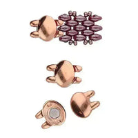 Kypri Cymbal Superduo Bead Magnetic Clasp,4 Finishes - The Argus Collection