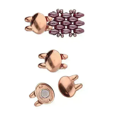Kypri Cymbal Superduo Bead Magnetic Clasp,4 Finishes - The Argus Collection