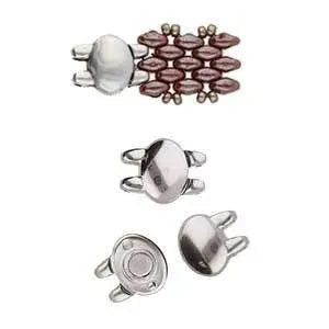 Kypri Cymbal Superduo Bead Magnetic Clasp,4 Finishes - The Argus Collection