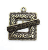 Deco Frame Toggle Clasp, 18mm in 5 Finishes - The Argus Collection