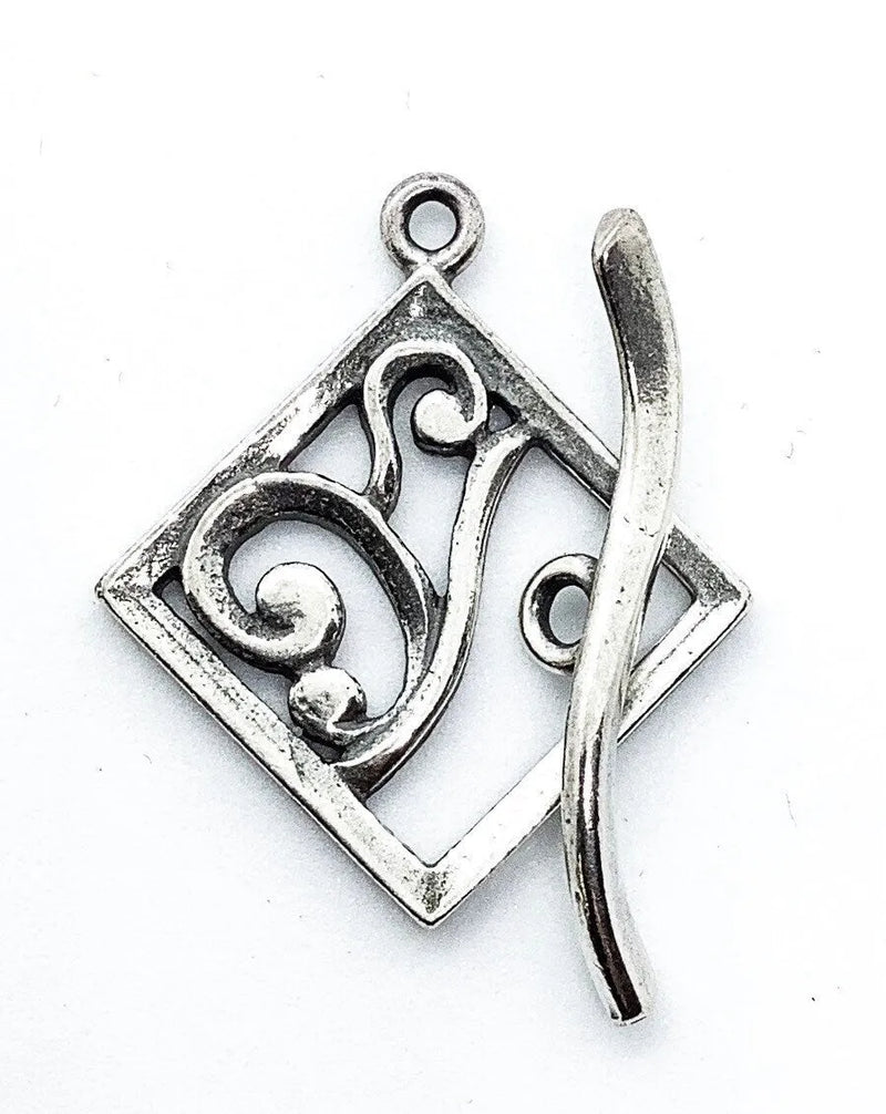 Garden Gate Toggle Clasp, 17mm, 6 Finishes - The Argus Collection