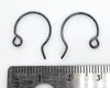 Paris 6, Round Gunmetal Earring Wires, 5 Pair - The Argus Collection