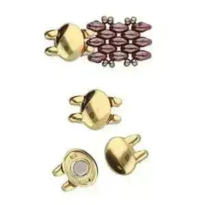 Kypri Cymbal Superduo Bead Magnetic Clasp,4 Finishes - The Argus Collection