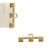 Soros III, Cymbal Tila Bead Ending or Connector, 2 Pcs. 4 Finishes - The Argus Collection