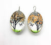 Small Handmade Dried Flower Glass Pendants - The Argus Collection