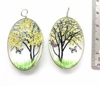 Handmade Dried Flower Pendants, Medium - The Argus Collection