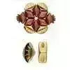 Polonia, Cymbal Gemduo Side Beads, 6 Pcs. 4 Finishes - The Argus Collection