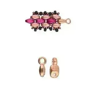 Vourkoti, Cymbal Superduo Ending or Connector, 4 Pcs. 4 Finishes - The Argus Collection