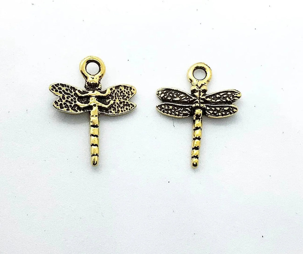 TierraCast Dragonfly Drop, Dangle or Charm, 2 Pcs. 4 Finishes - The Argus Collection