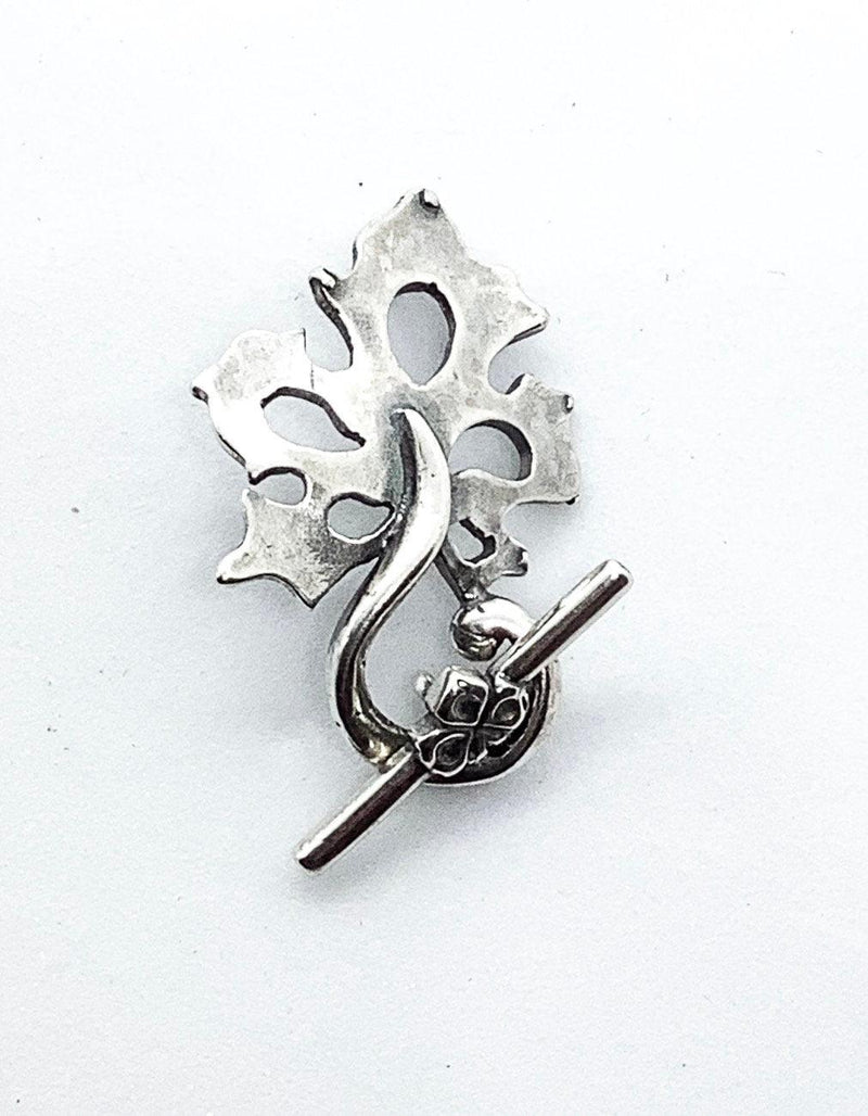 Freeform Leaf Toggle, 22mm, Bronze Line, 3 Finishes - The Argus Collection