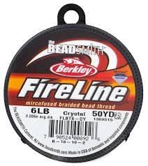 6 lb FireLine Thread, Smoke, Black Satin, 50 yds - The Argus Collection