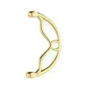 Sitanos II, Cymbal 8/0 Ending or Clasp Connector, 2 Pcs. 4 Finishes - The Argus Collection