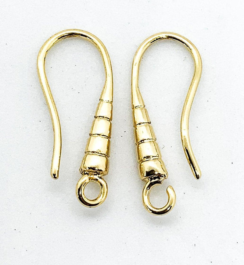 Lyon 7, Stylish Earring Wires, Open Loop, 3 Finishes - The Argus Collection