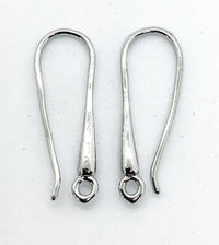 Lyon 6, Elegant Long Earring Wires, w. Closed Loop, 2 Pair - The Argus Collection