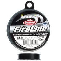 6 lb FireLine Thread, Smoke, Black Satin, 50 yds - The Argus Collection