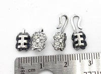 Floral Fancy Crimp End Clasps - 2 mm hole, 1 or 2 sets - The Argus Collection