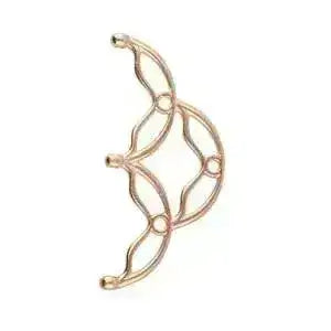 Sitanos III, Cymbal Seed Bead Ending or Connectors, 2 Pcs. 4 Finishes - The Argus Collection