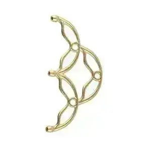 Sitanos III, Cymbal Seed Bead Ending or Connectors, 2 Pcs. 4 Finishes - The Argus Collection