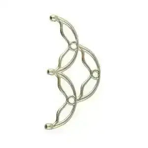 Sitanos III, Cymbal Seed Bead Ending or Connectors, 2 Pcs. 4 Finishes - The Argus Collection