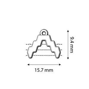 Menites, Cymbal Superduo Bead Ending/Connector, 2 Pcs. 4 Finishes - The Argus Collection