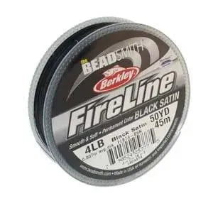 4 lb. Fireline, 50 Yd. Smoke, Crystal, Black Satin - The Argus Collection