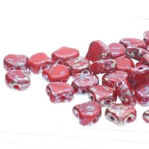 Ginko Beads, 10g. by Matubo, Opaque Red Rembrandt - The Argus Collection