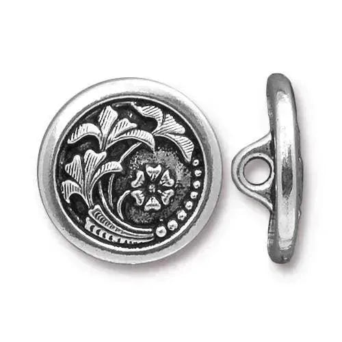 Czech Flower Buttons in 3 Finishes - The Argus Collection