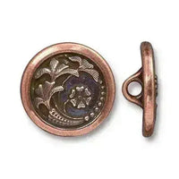 Czech Flower Buttons in 3 Finishes - The Argus Collection