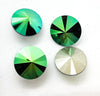 Brilliance Crystal Rivolis, 1122, 12mm, from Austria, 4 Colors - The Argus Collection