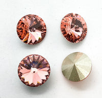 Brilliance Crystal Rivolis, 1122, 12mm, from Austria, 4 Colors - The Argus Collection