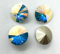 Brilliance Crystal Rivolis, 1122, 12mm, from Austria, 4 Colors - The Argus Collection