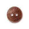 Round Leaf Button, Tierracast, 2 Pcs. 3 Finishes - The Argus Collection