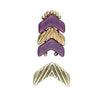 Avessalos, Cymbal Chevron Bead Substitute, 4 Pcs., 4 Finishes - The Argus Collection