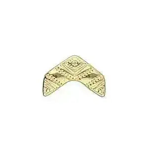 Koudouro, Cymbal Chevron Bead Substitute, 4 Pcs. 4 Finishes - The Argus Collection