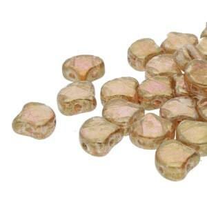 Ginko Beads, 10g. by Matubo, Lila Glaze Crystal Gleam - The Argus Collection