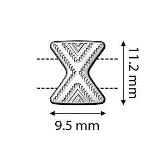 Sostis, Cymbal Chevron Bead Connector, 2 Pcs. 4 Finishes - The Argus Collection